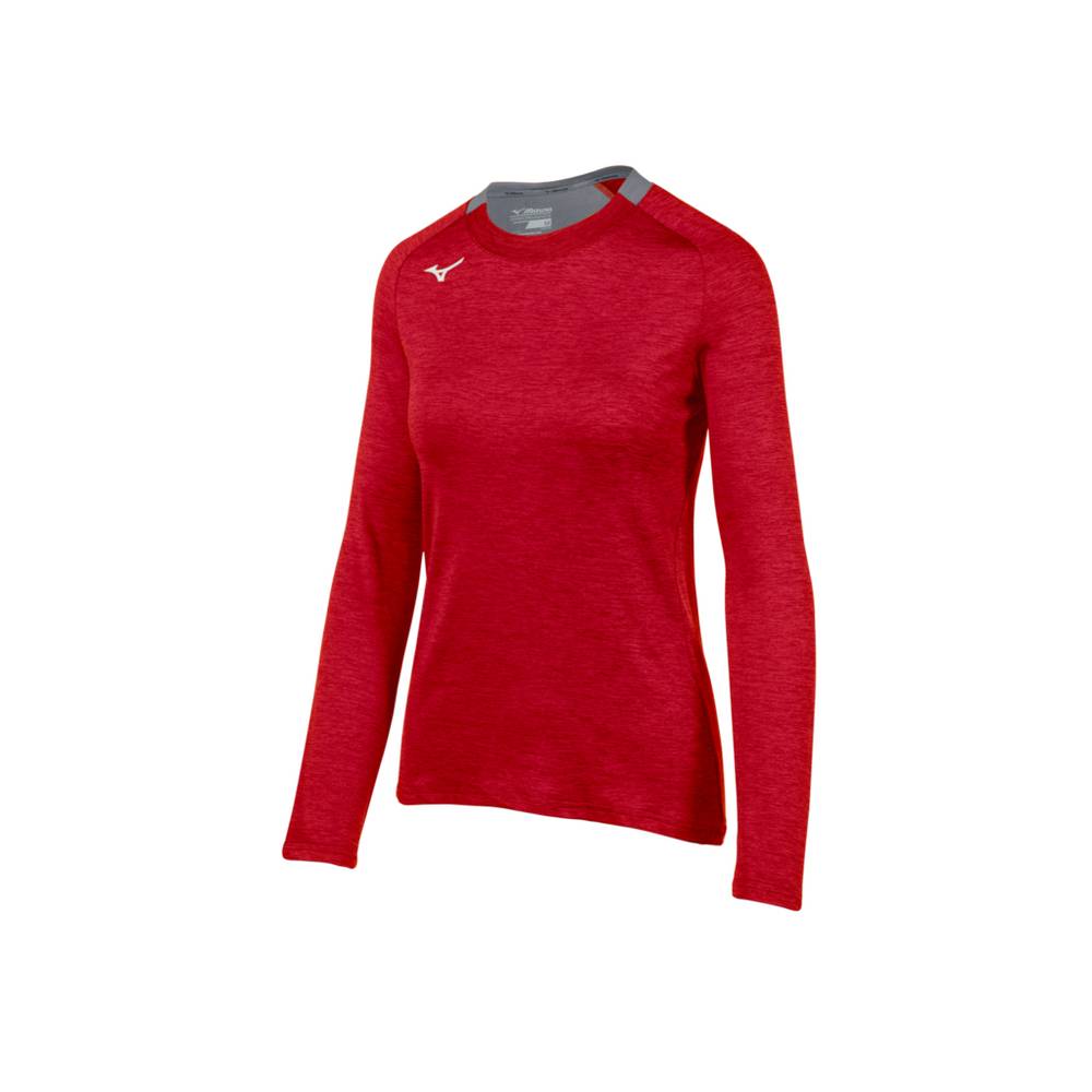 Mizuno Women's Alpha Long Sleeve Tops Red (530039-FQN)